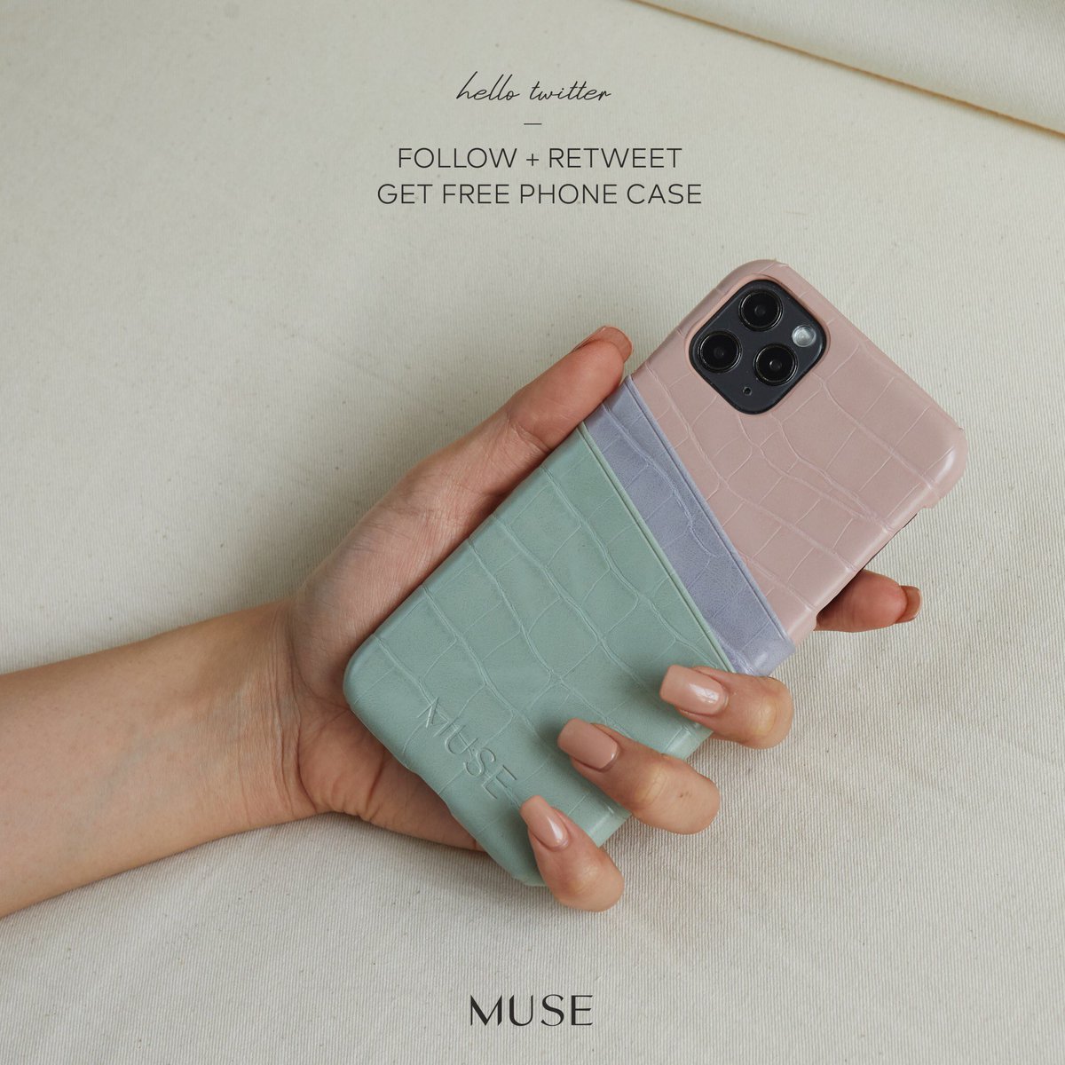 museonthemove's tweet photo. Muse ใจดีแจกเคสอีกแล้ววว🎁✨

เปิดตัวร้าน muse บนทวิตเตอร์ทั้งที 
เรามีเคสมาแจกถึง 10 รางวัล! 🧸 

กติกาง่ายๆเพียง Follow + รีทวิตนี้ก็มีสิทธิ์ได้รับฟรีเคส 1 รางวัล ( เลือกรุ่น/สีได้เองเลยค่า ) 💗🧁 

มาร่วมสนุกกันเยอะๆนะค้า🦋 https://t.co/Fsb9XCmNRs