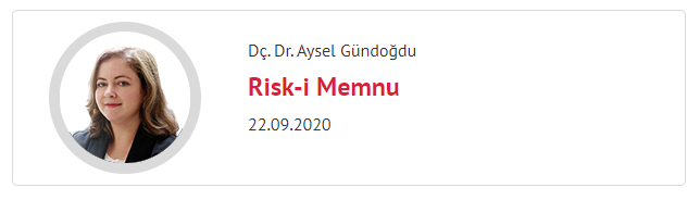Doç. Dr. Aysel Gündoğdu, Besanaliz'de risk-getiri ilişkisini yazdı. <a href="/dragundogdu/">Prof.Dr.Aysel Gündoğdu</a> 

Risk-i Memnu

bit.ly/3cj1oIW