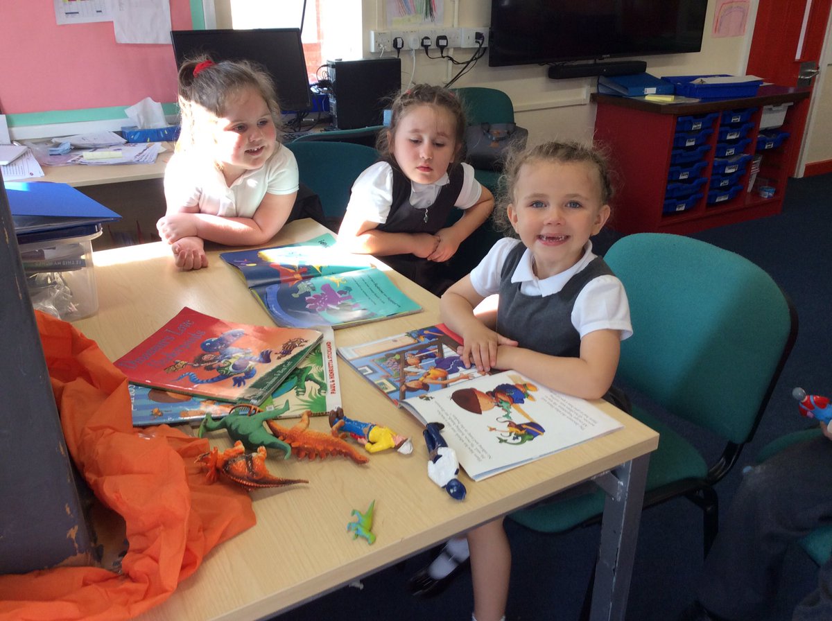 Recstjosephs1's tweet photo. Story time for dinosaurs, https://t.co/M0AJWDfbWZ