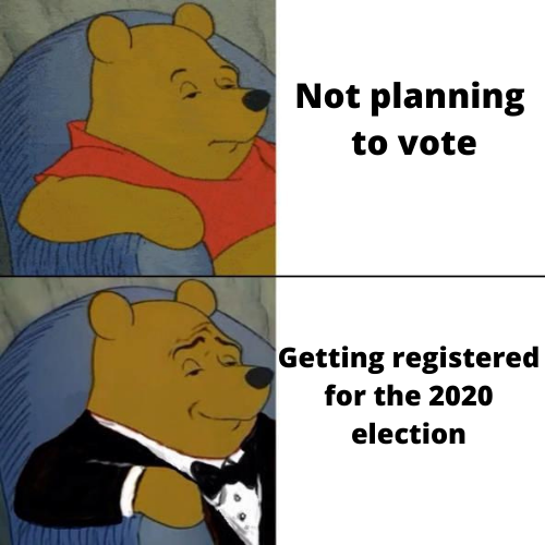 sambox78's tweet photo. hello good morning. today is @NatlVoterRegDay, the single largest effort for voter reg! Join in:

1. check your reg status: https://t.co/eSv0q2GYj3
2. spread the word to AT LEAST 3 friends
3. post on social media

#VoteEarth https://t.co/6JN0Ml1CJZ