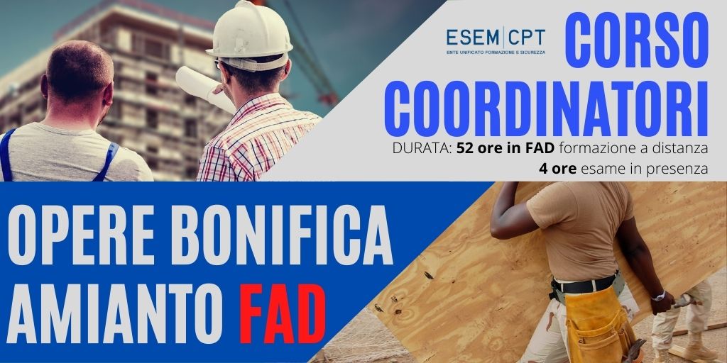 EsemCpt's tweet photo. IMPERDIBILE!
In programma, in modalità FAD, il corso #COORDINATORI OPERE DI BONIFICA #AMIANTO
DURATA: 52 ore in FAD formazione a distanza; 4 ore esame in presenza
Scarica, compila e rispedisci la scheda di iscrizione -> link
https://t.co/MzPPOb1He9
Affrettati, posti limitati! https://t.co/Rh6G1iI198