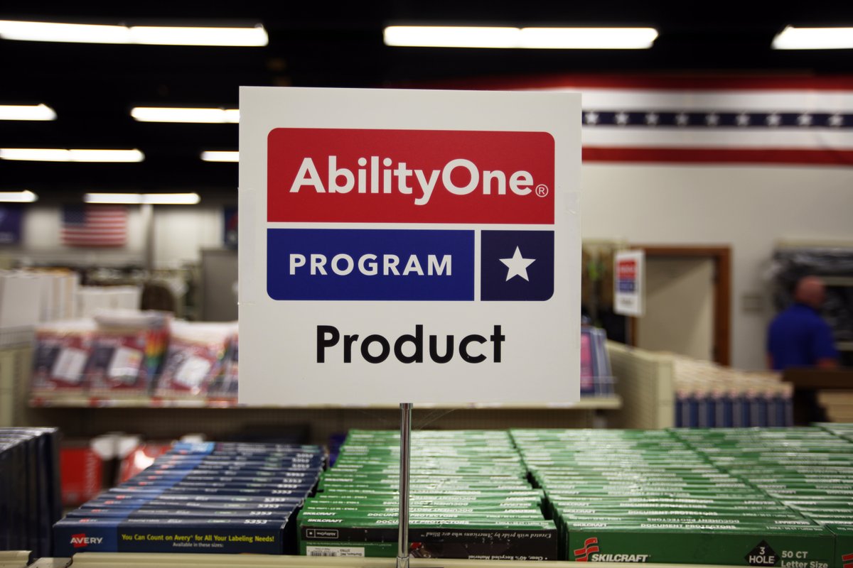 LaBlind's tweet image. Ever see the @AbilityOneProg logo on a product? That means it was made with pride by individuals who are #blind or #disabled, and that your purchase will support them in leading independent lives! Now you know! 😎