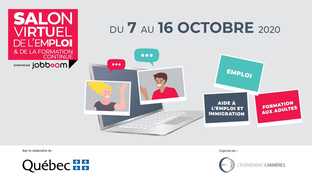 Le marché du recrutement a été bouleversé avec le début de la crise sanitaire en mars dernier.

C’est pourquoi L'Événement Carrières organise un salon virtuel afin de vous faire permettre d’aller à la rencontre des candidats en toute sécurité.
👉 ow.ly/FyBq50BxNx4