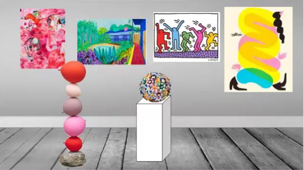 farrington_art's tweet photo. Last week students learned about art museums and curators. Then they got the chance to curate their own online art show with contemporary artworks! Here are just a few examples! #learningaboutcurators #elementaryart #remotelearningart #onlinelearningart @GreenESLeaders @GreenPTA https://t.co/QyNI7YZMYZ