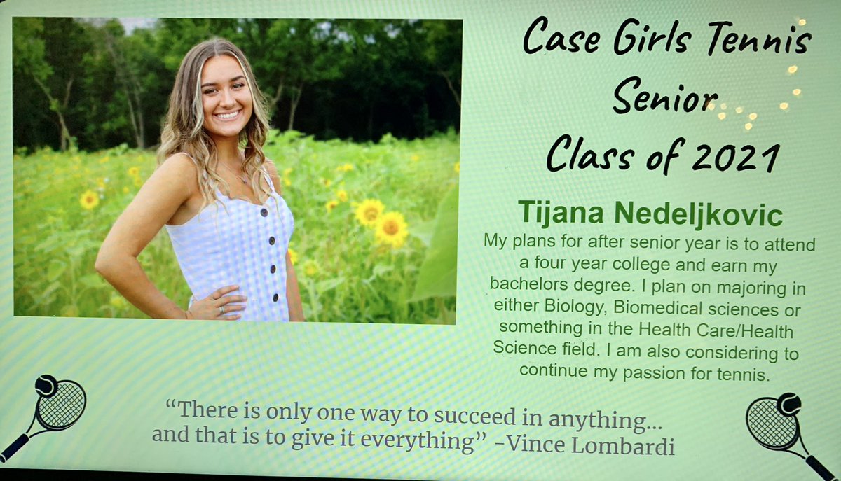 Class of 2021...Tijana Nedeljkovic