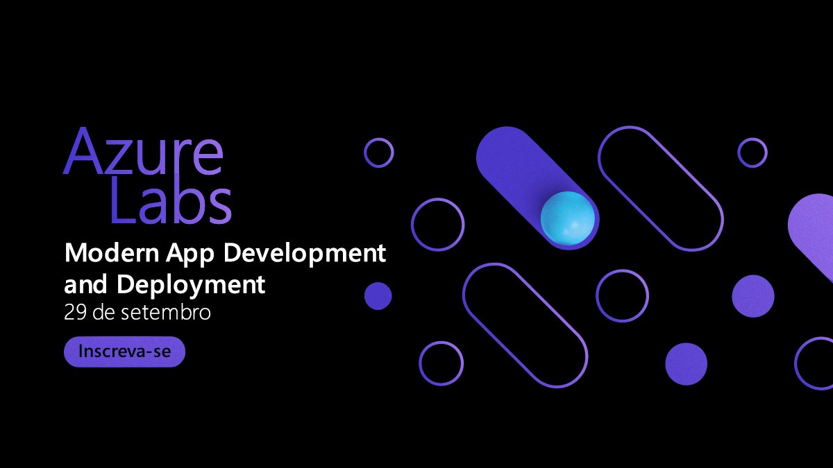 MicrosoftBr's tweet image. Inscreva-se agora no #AzureLabs, um workshop virtual de 4 horas com nossos especialistas. Nesta reunião ao vivo você verá as melhores práticas para desenvolver e implantar aplicativos no Azure, usando os recursos do #GitHub, #DevOps e #OpenSource: msft.it/6016TtATi