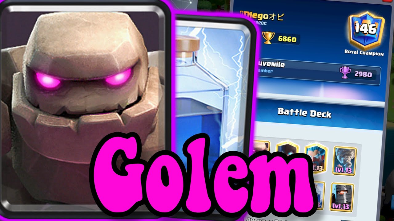 The best golem deck right now 🤔 #clashroyale #gamingontiktok #mobileg