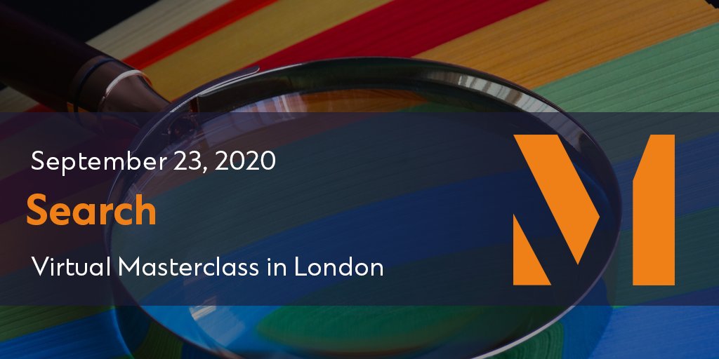 masterclassing's tweet photo. Virtual learning continues with Search Masterclass in #London💂. Our experts, @digitaloftuk @yext and @Selesti will help marketing leaders develop cutting edge #SearchMarketing strategies to drive growth and stay ahead of the competition #MasterclassingUK https://t.co/I2g8odAy9t https://t.co/iyd1VFIVTY