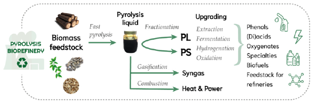 IEABioenergy's tweet photo. Towards a #pyrolysis #biorefinery: Valorization strategies for the pyrolytic #lignin fraction. See article at page 16 of #IEABioenergy #Task34 #PyNe46 newsletter https://t.co/Bsr1BiCyFz @btgworld @univgroningen https://t.co/KOvwqypkbh
