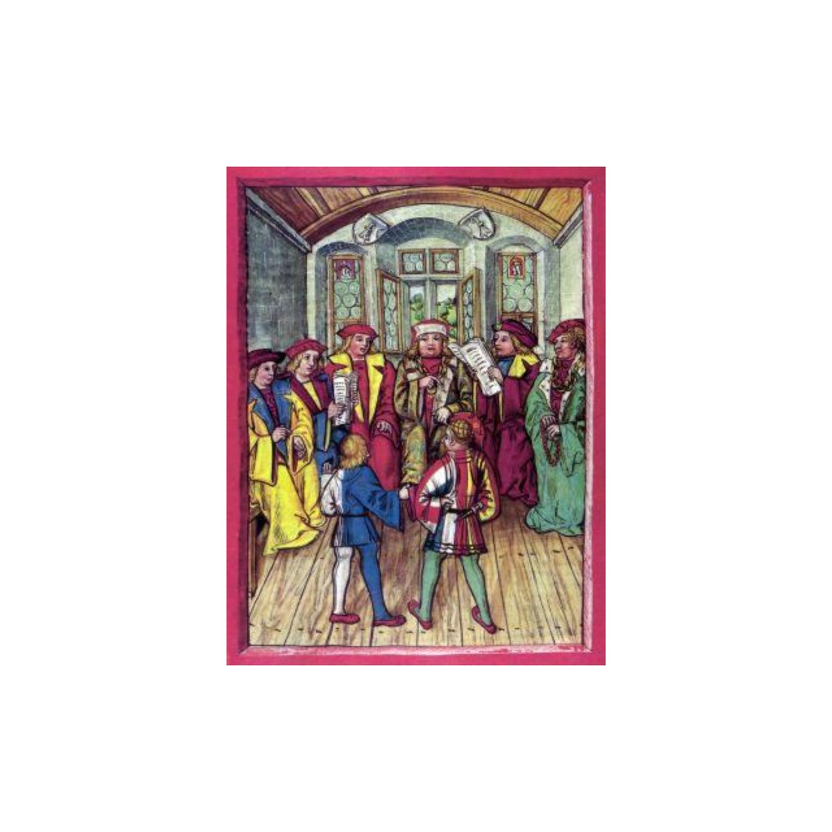 ParagonBook's tweet photo. #TodayinHistory the #TreatyofBasel concludes the #SwabianWar in 1499. 

Image: The Milanese envoy Galeazzo Visconti presents his peace proposals at the city hall of Basel. From the #illuminatedmanuscript #LuzernerSchilling, written by Diebold Schilling the Younger in 1513. https://t.co/2vcbpVvoW8