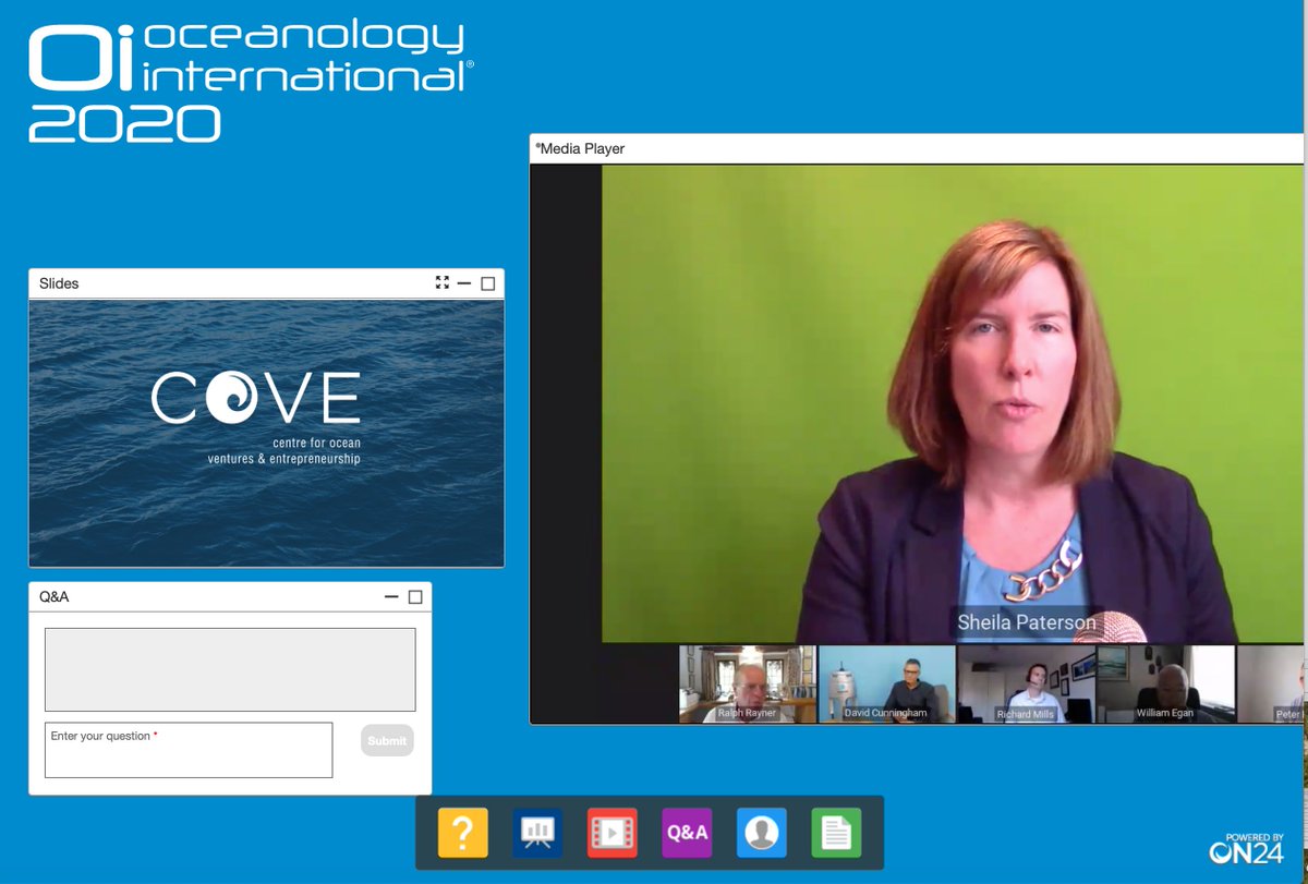 It has been ages since I tweeted from an event. Today <a href="/OceanologyIntl/">Oceanology International</a> has a live webinar. First up Sheila Paterson <a href="/COVE_Ocean/">COVE 🌊</a>