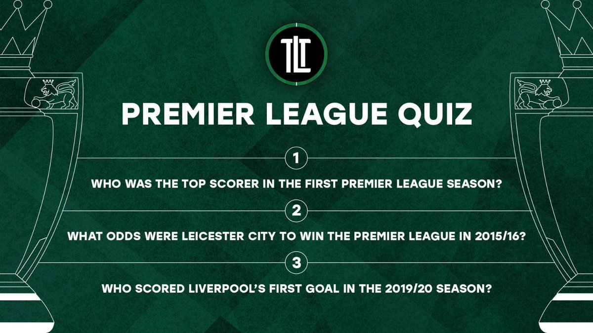lockdowntactics's tweet photo. #TLT @premierleague QUIZ! ⚽️ 🧠

Think you have the #EPL knowledge to beat our quiz? Comment below with your answers! 👀

Tag your friends to challenge them! 🏆 https://t.co/ToQmpX4zGQ