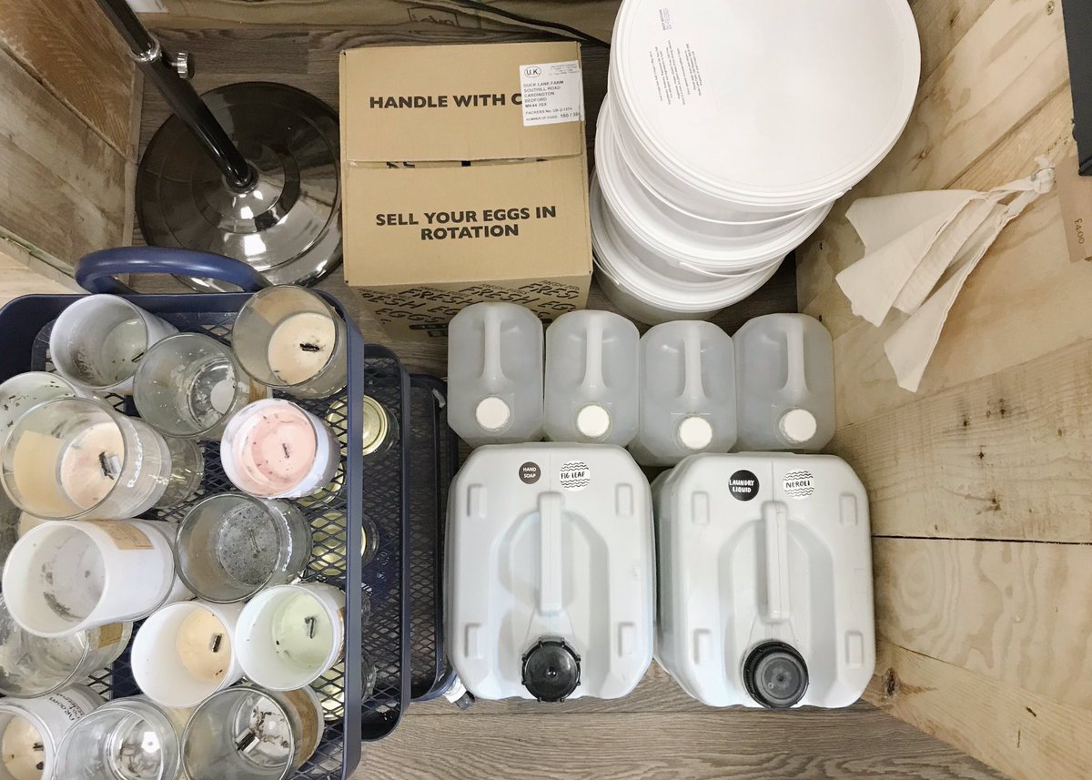 TheStoreBedford's tweet photo. ♻️REUSE AND REFILL♻️A lot of the space in our stock room is taken up by shelves of empty boxes &amp; containers to return for suppliers to reuse. A circular economy system. Preventing things from going to landfill, and getting them back into the product cycle, is how we reduce waste https://t.co/VK8lyp7gQc