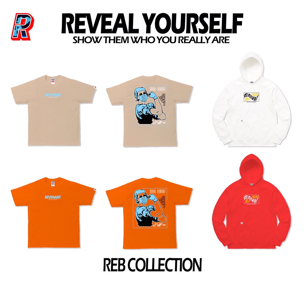 RevenantCloPH's tweet photo. REB COLLECTION 🌐

Now open for pre-orders till 10/05/20!
Free stickers for every purchase!

T - Shirt in Khaki &amp; Orange colorway
PHP 700
Reservation fee 300

Hooded sweatshirt in White &amp; Red colorway
PHP 850
Reservation fee 400

Reveal yourself, show us who you really are! https://t.co/ySXXxqelDK