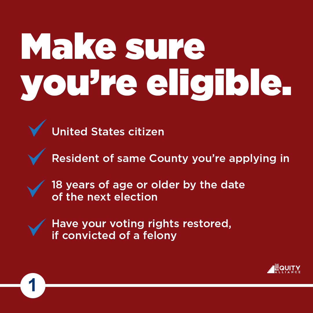 Make sure you're eligible to vote.