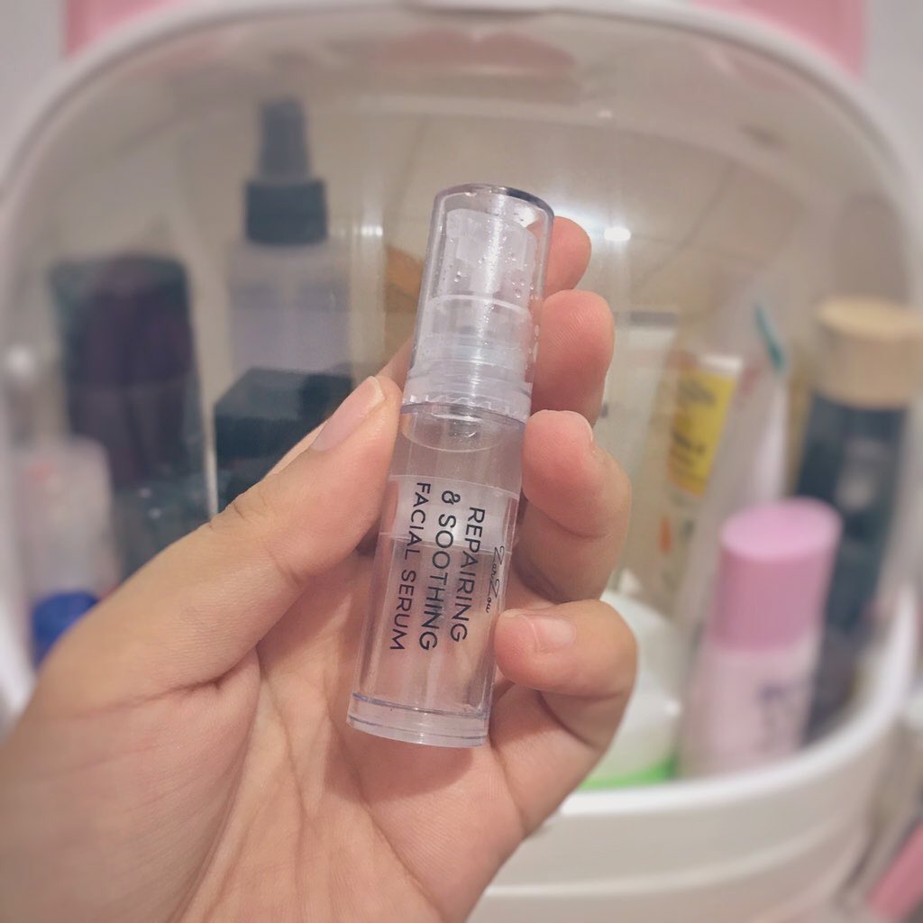 When I received the serum, it was transparent in color but it turned peachy..? IDKY. But, after I read some of the replies on other review, and yes it’s naturally peach in color. So, if your RSS looks peachy, don’t you worry because that’s really its color 