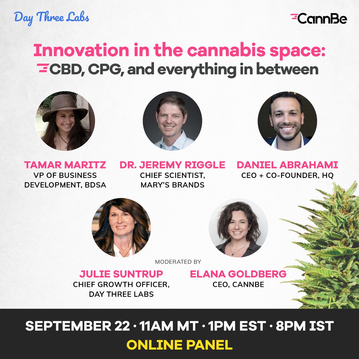 Join us in two hours for "Innovation in the Cannabis Space" to hear how brands can set themselves apart from the crowd. See you there!  
event.webinarjam.com/register/1/yvr…