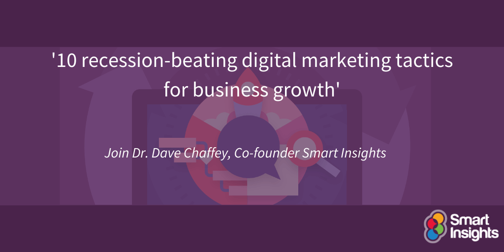 SmartInsights's tweet photo. Join Dr. Dave Chaffey live tomorrow, Wed 23 September, 2pm EDT / 7pm BST,  and learn 10 key tactics to improve your #leadgen and #sales -> https://t.co/aI6sXWD6IE

#GrowthTactics #DigitalMarketingTactics #RACEProcess #MarketingWebinar #DigitalMarketing #DigitalMarketingStrategy https://t.co/GAd69ip4DH