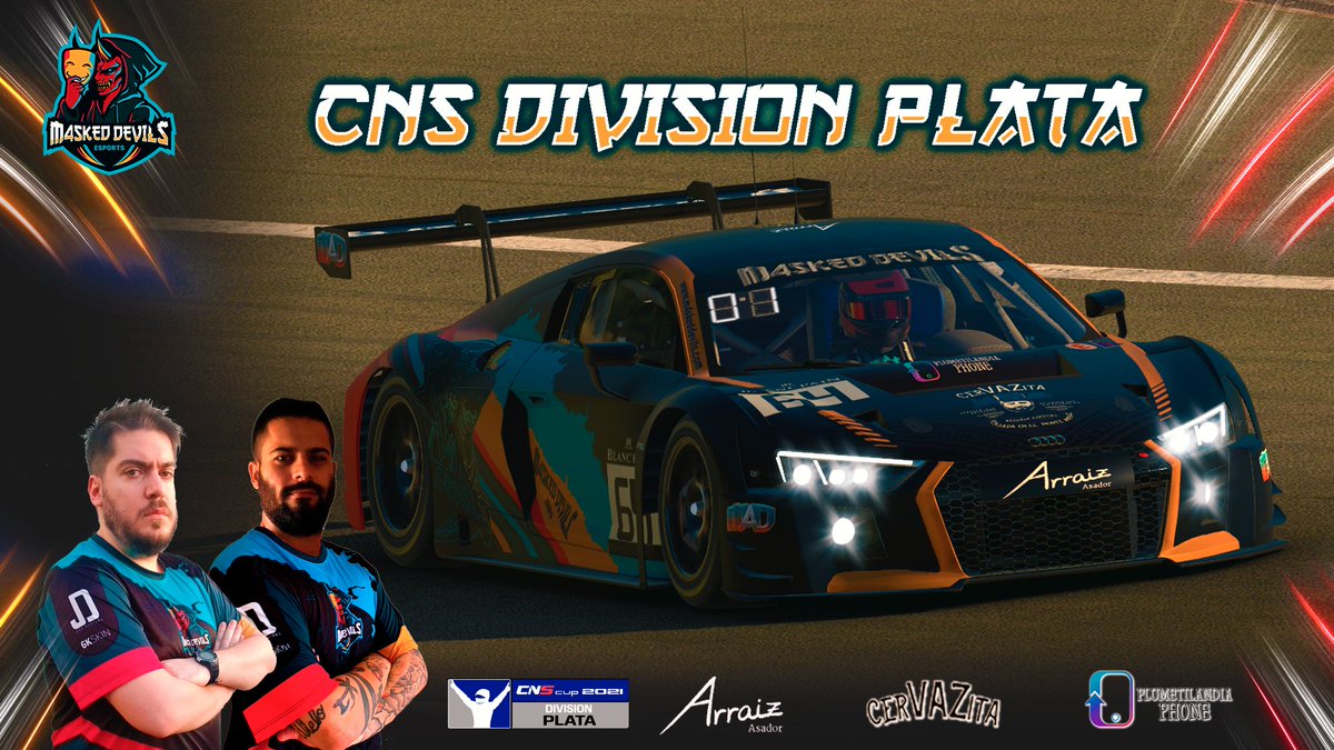m4sked_devils's tweet photo. #iRacing 

Esta noche nos vamos hasta Spa-Francochamps para disputar la 2ª carrera del @CnsCampeonatos en la división de plata.

⏰ 21:50 Q | 22:00 Race (70 min)
🏎️ @markinho_AG 
🏎️ @GartxiGR7 
📺 https://t.co/fLKkxw8Z6R

#GoDevils 😈 https://t.co/bITCZvR93j