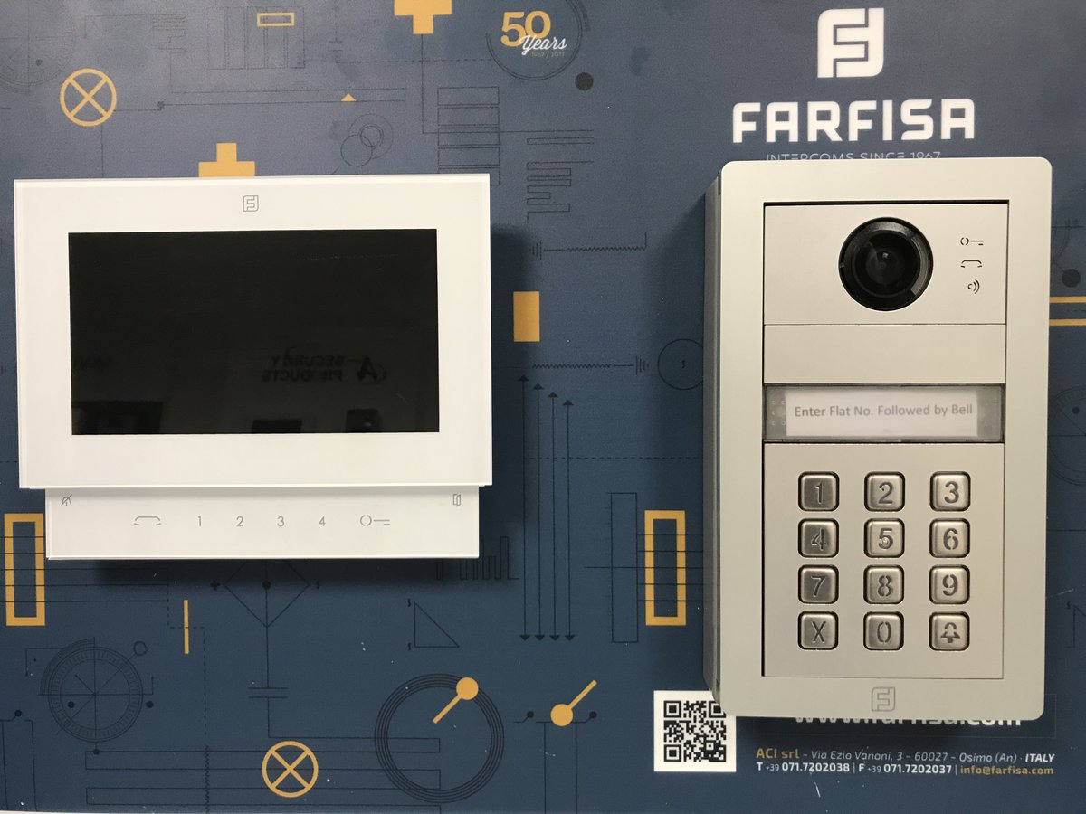 It's #TestingTuesday and <a href="/jimbo_foster/">Jim foster</a> has set this Farfisa Alba keypad to use pin access and/or apartment calling. A great way to reduce the need for an additional digital scroll module #saving #testing #work #securitysolutions #TryNewThings