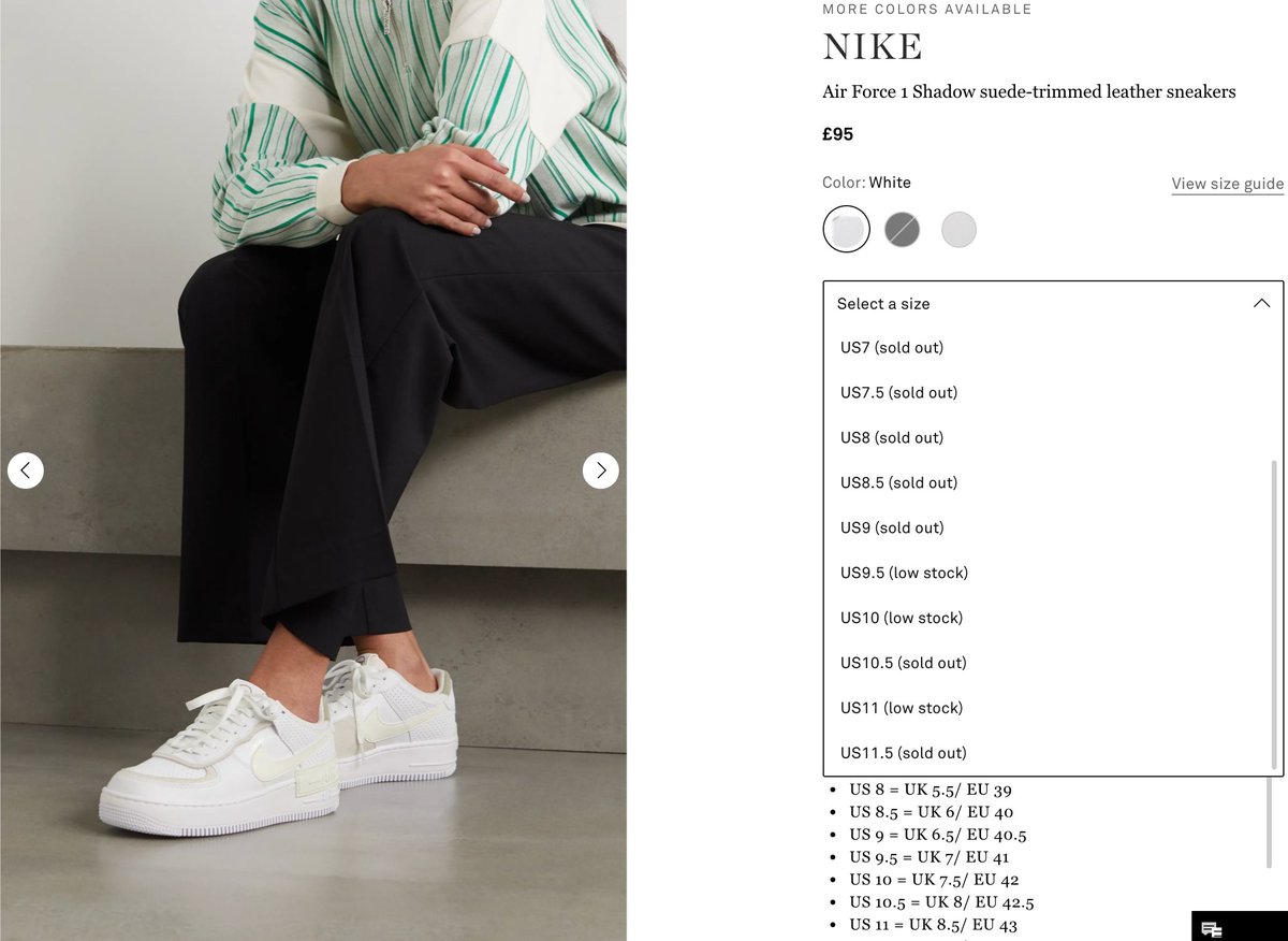 net a porter air force 1