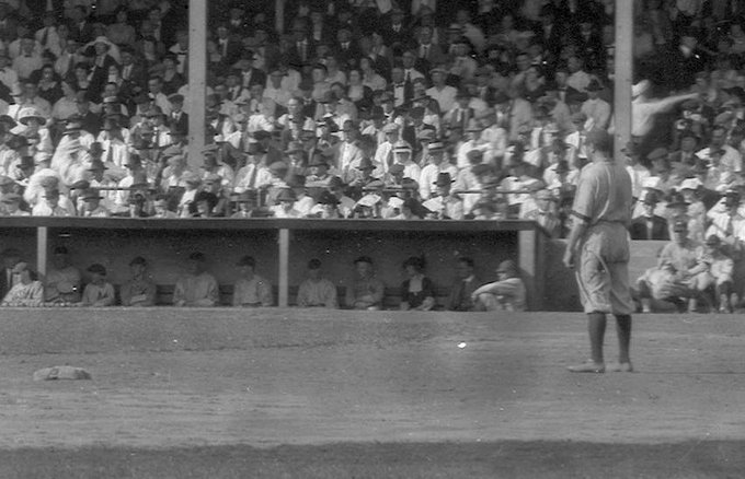 tshieber's tweet photo. #OTD a century ago, Sep. 22, 1920, Babe Ruth and the Yankees played an exhibition game in Indianapolis. As reported in the newspaper that day, "The crowd was there to see Ruth and he gave the fans a real outing." Full story with rarely seen photos here: https://t.co/YC3IeyXiFv https://t.co/153lBrOtlM