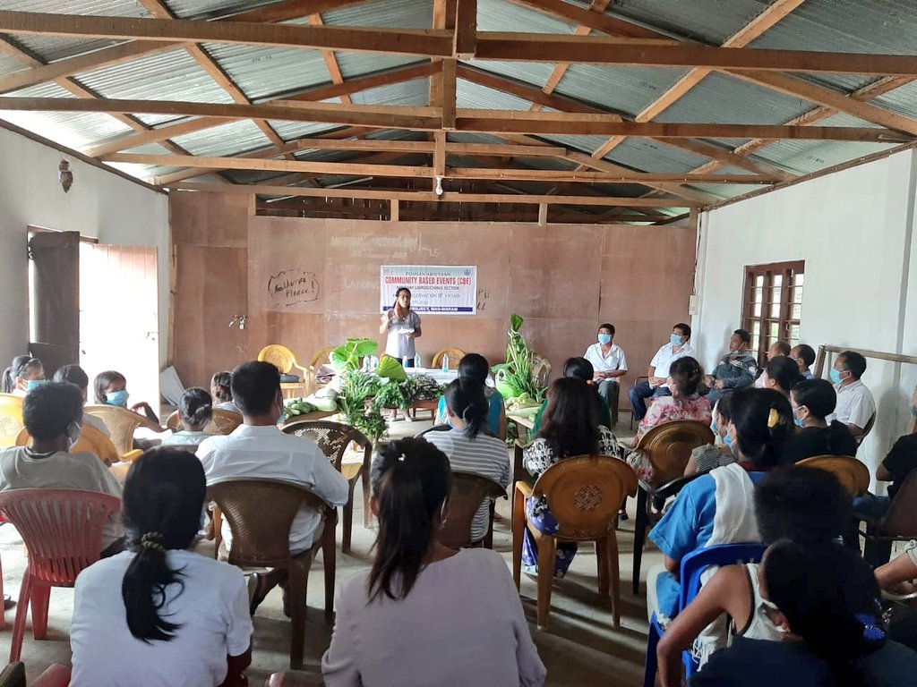 SbpSenapati's tweet photo. Celebration of POSHAN Maah with the local community at Sector-7 under Mao Maram ICDS Project in the presence of DPO, SBP and concerned Supervisor.
#POSHANMaah2020
@MinistryWCD @tini_tatatrusts @POSHAN_Official @SPreraks @SPreraksNE @ManipurPoshan @NgangomU @BanteeKonthouj1 https://t.co/2kYYKidB4J