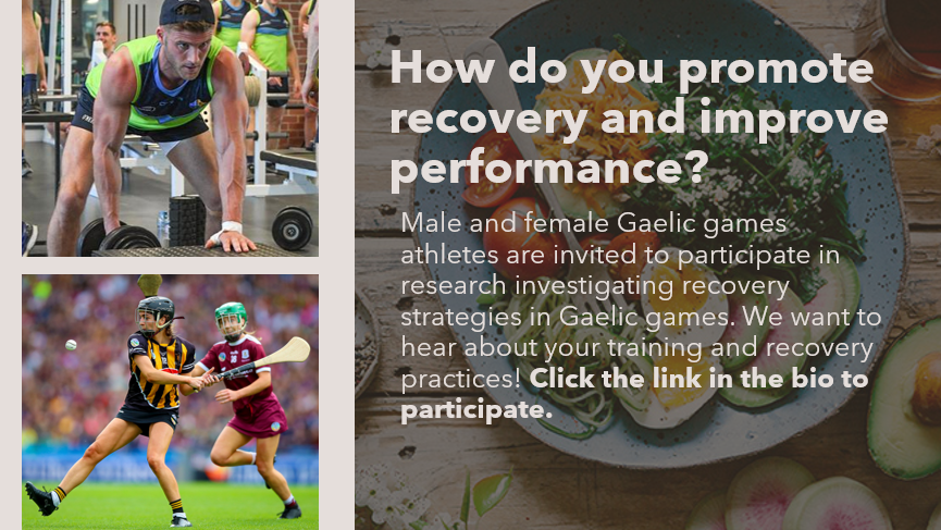 Gaelic Games Recovery Study tweet media