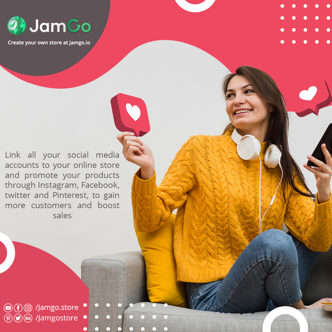Jamgostore's tweet photo. Promoting your store and products can be that easy with jamgo.

#Jamgo #Jamsam #ecommerce #marketing #business #digitalmarketing #entrepreneur #ecommercebusiness #onlineshopping #webdesign https://t.co/WOLYRpXEDj