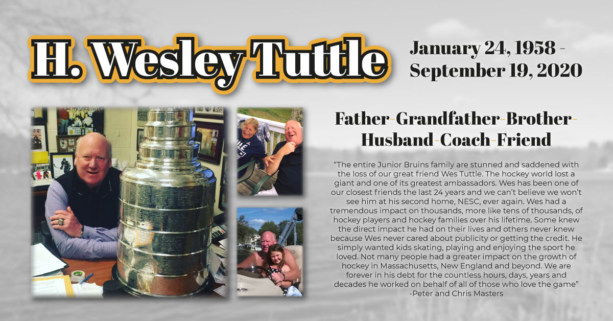 juniorbruins's tweet photo. The greater the pain, the greater the loss. It is your soul's way of telling you how much love you had for the person and how much you will miss the person. 

The grief we are feeling is deep. RIP Wes, we miss you 🙏

Wake: Thursday, September 24 (11-7pm) @ NESC

Private funeral. https://t.co/VkuPsog5Xq