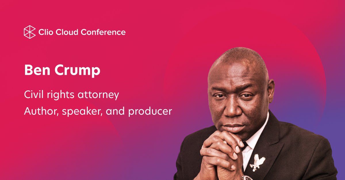 Renowned American civil rights attorney–Ben Crump (<a href="/AttorneyCrump/">Ben Crump</a>)–takes center stage at #ClioCloud9 to raise important conversations around overcoming inequalities and injustice within the legal system.

Join us to hear his powerful keynote👇
cliocloudconference.com