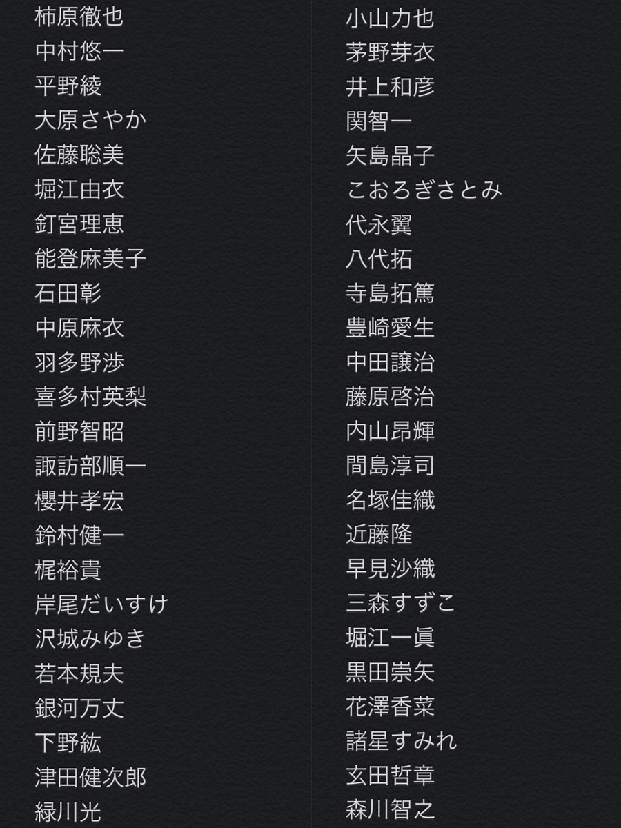 紫陽花 そしてこれは声優予想の為に使ったフェアリーテイルの声優さんまとめです 個人的に元々知っていた方の名前しか書いてないので入ってない方もいますが ˊᵕˋ 推し声優さんの1人 鳥海さんがアクノロギアだった時は解釈一致すぎて凄い喜んだ 紫陽花 そしてこれは声優予想の為に使ったフェアリーテイルの声優さんまとめです 個人的に元々知っていた方の名前しか書いてないので入ってない方もいますが ˊᵕˋ 推し声優さんの1人 鳥海さんがアクノロギアだった時は解釈一致すぎて凄い喜んだ