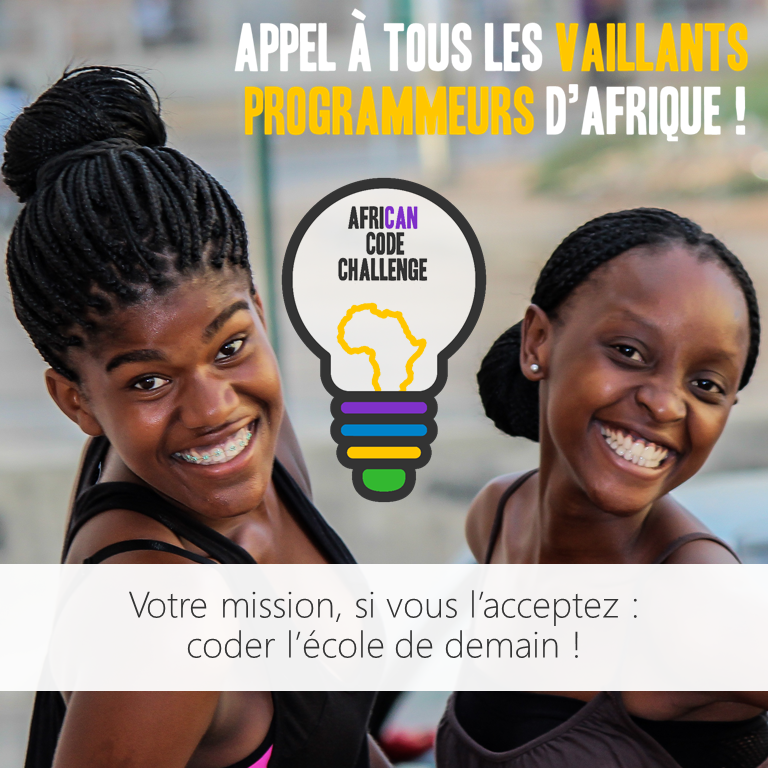benmousse4's tweet photo. Appel aux jeunes programmeurs(ses) participez au concours de programmation " AfriCAN Code Challenge" qui a pour thème : " Code ton école de demain". Inscrivez vous via ce lien https://t.co/eT6h3bJ28u pour plus d'informations envoyez un mail à africacodeweek.rci@gmail.com https://t.co/GuAYwLOJ0c