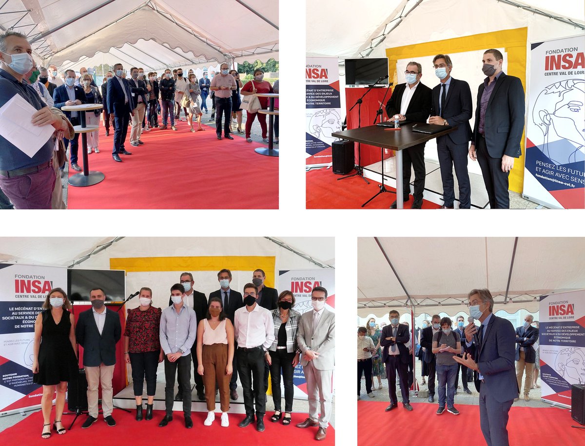 La Fondation <a href="/insacvl/">INSA CVL</a> a été crée hier à #bourges avec le <a href="/CA_Centre_Loire/">Crédit Agricole Centre Loire</a>, <a href="/raquet_bertrand/">Bertrand RAQUET</a> Psdt du <a href="/groupeinsa/">Groupe INSA</a> et @NicolasGascoin Directeur de l'Institut.
Merci à <a href="/VINCI_fr/">VINCI</a> <a href="/CNibourel/">Christian Nibourel</a> <a href="/FranckBizet/">Franck Bizet</a> @Prevostilosas <a href="/berlioux_salome/">Salomé Berlioux</a> et tous nos partenaires pour leurs soutiens.