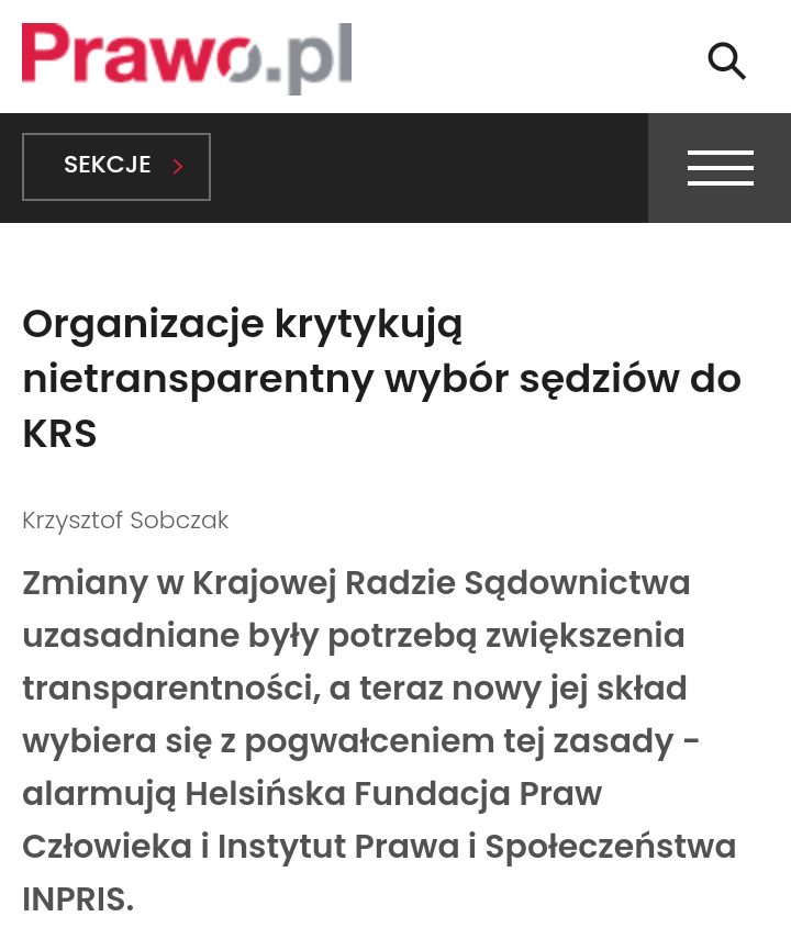 KastaWatch's tweet photo. NEWS ⚠️ Skrajnie upolityczniona organizacja #INPRIS otrzymała 300 tysięcy złotych dotacji od 👉 @MKiDN_GOV_PL i @PiotrGlinski ⚠️ #INPRIS od lat walczy z rządem i reformą wymiaru sprawiedliwości ‼️⤵️ https://t.co/xaa6AaUrJm