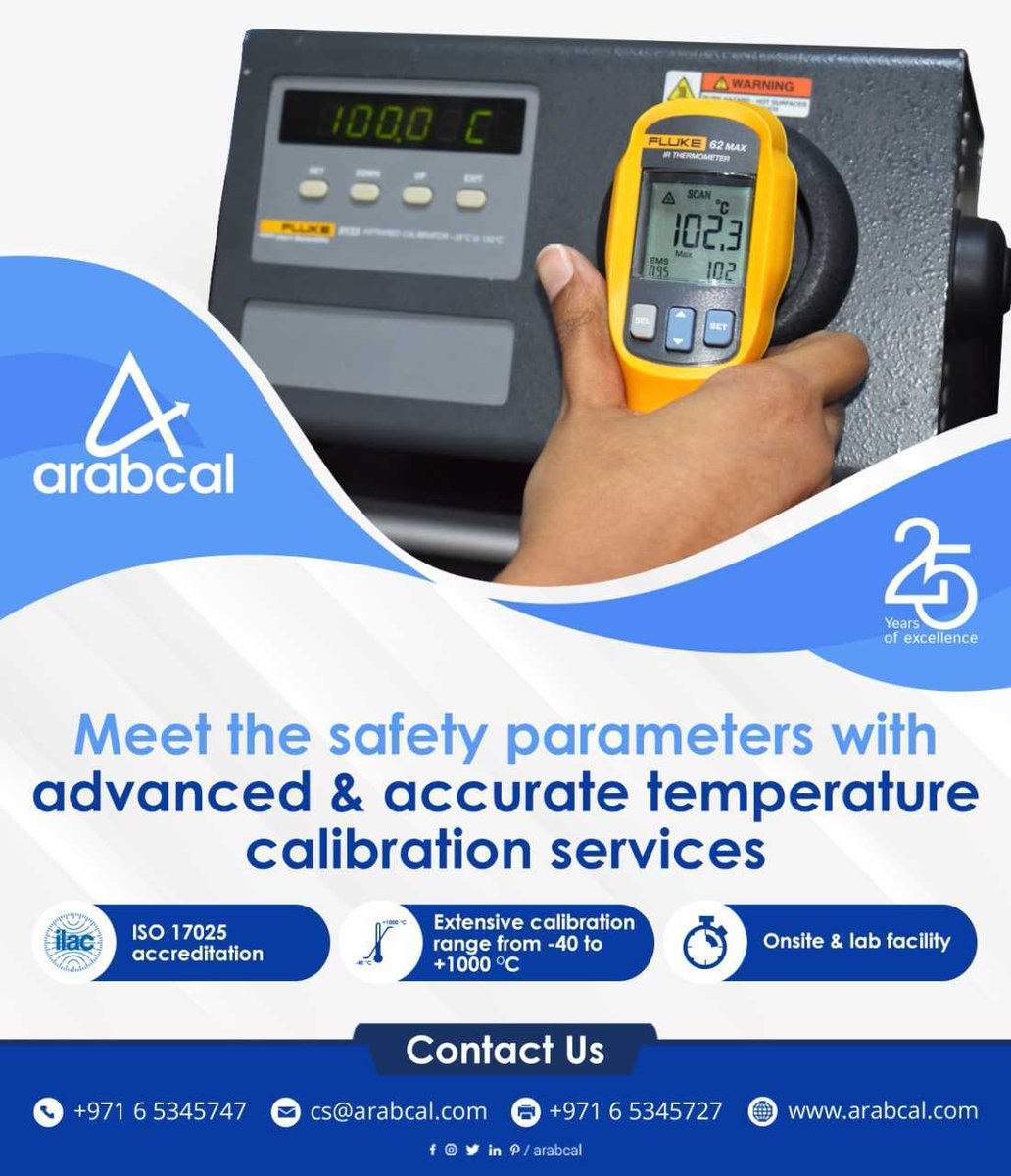 Arabcal1's tweet image. Searching for quick #Temperaturecalibration solutions??
#Arabcal is here for you!! 
Send your query at cs@arabcal.com
or Call at +971 6 5345747
#TemperatureLab #ISO17025 #Calibration #Technology #healthcare #medical #covid19safety #GCC #UAE #Control #Safety #Site #certification