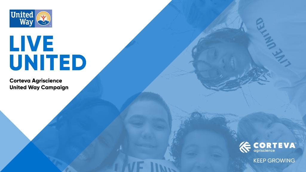 CortevaUS's tweet image. Our employees are united by a singular purpose to enrich lives today, tomorrow and for generations to come. We’re excited to kickoff our 2020 @UnitedWay campaign!