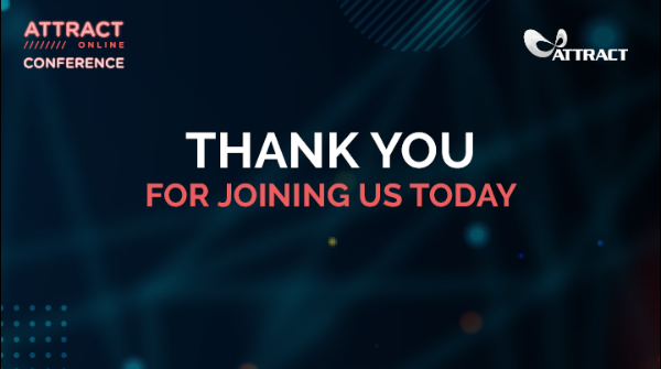 ATTRACTEU's tweet photo. Thank you for joining us for today's #ATTRACT_Ignite web conference! We hope you had good takeaways and stay tuned for more announcements from us! https://t.co/b3kQKnbcG6