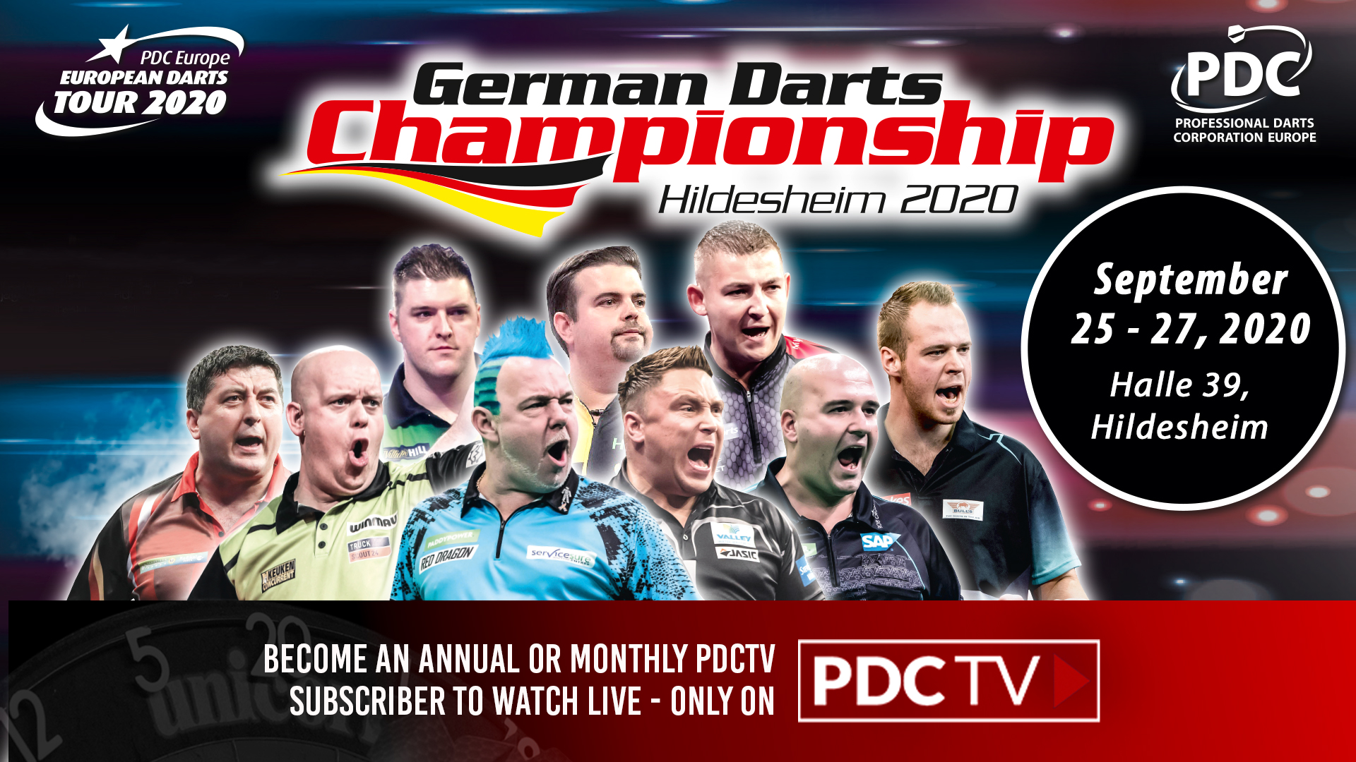 pdc european tour live