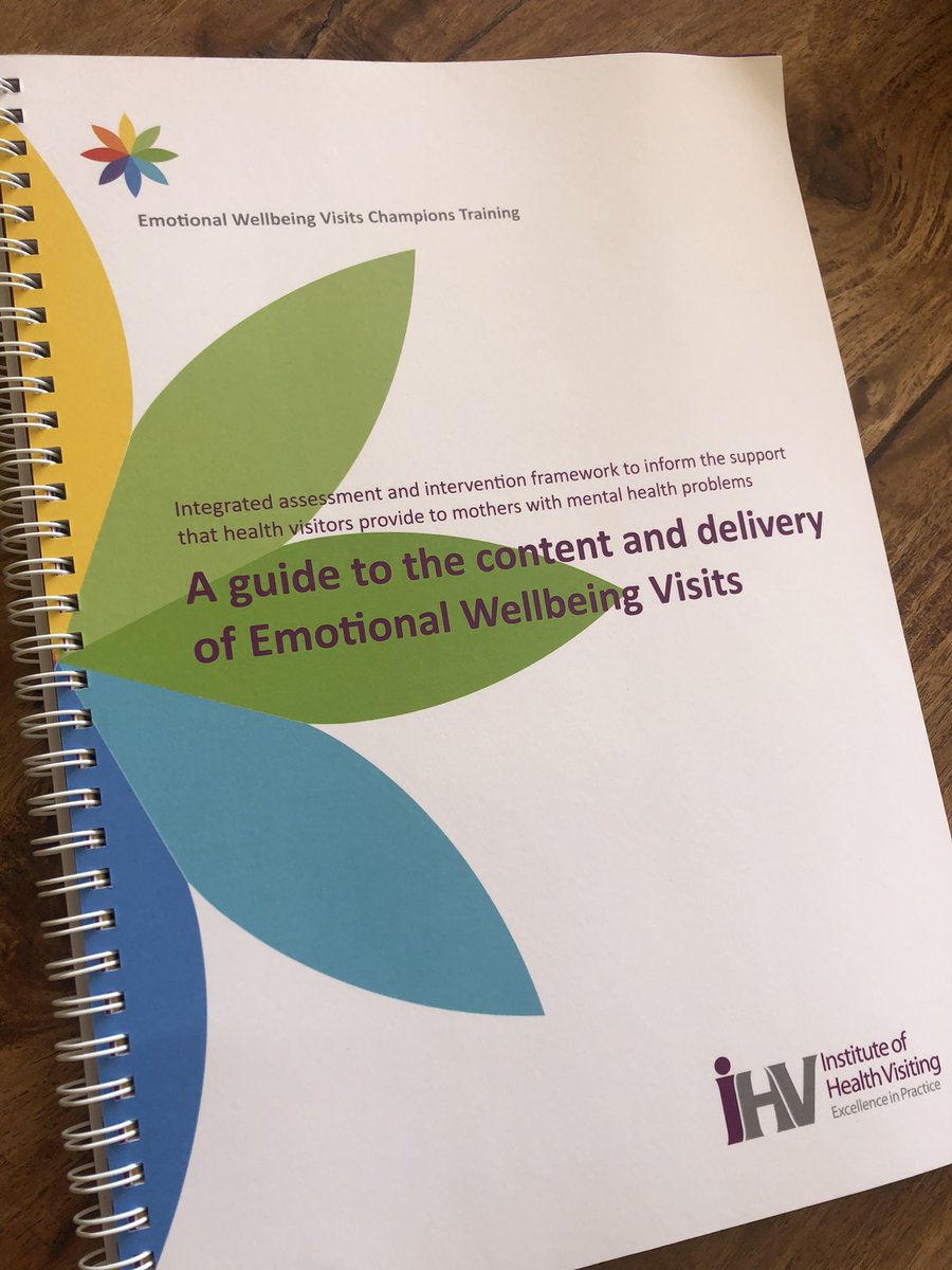 V excited to receive printed copy of the Guide for Practice for <a href="/iHealthVisiting/">iHV</a> latest #iHVChampion programme Looking forward to delivering the training this wk with the 🌟 behind it <a href="/c_lowenhoff/">Catherine Lowenhoff</a> A blueprint for the future! <a href="/Sparkle_Becca/">Becca Scott MFPH RM SCPHN</a> #healthvisiting #perinatalmentalhealth