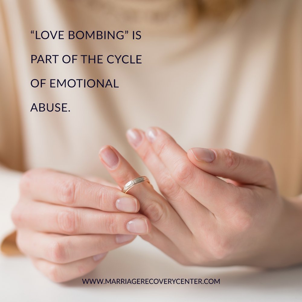 MRCmarriage's tweet photo. “Love bombing” is a tactic of emotional abusers to gloss over the hurt that was caused and entice you to bring your heart close again to the one who hurt you. https://t.co/aLPE5mocIK