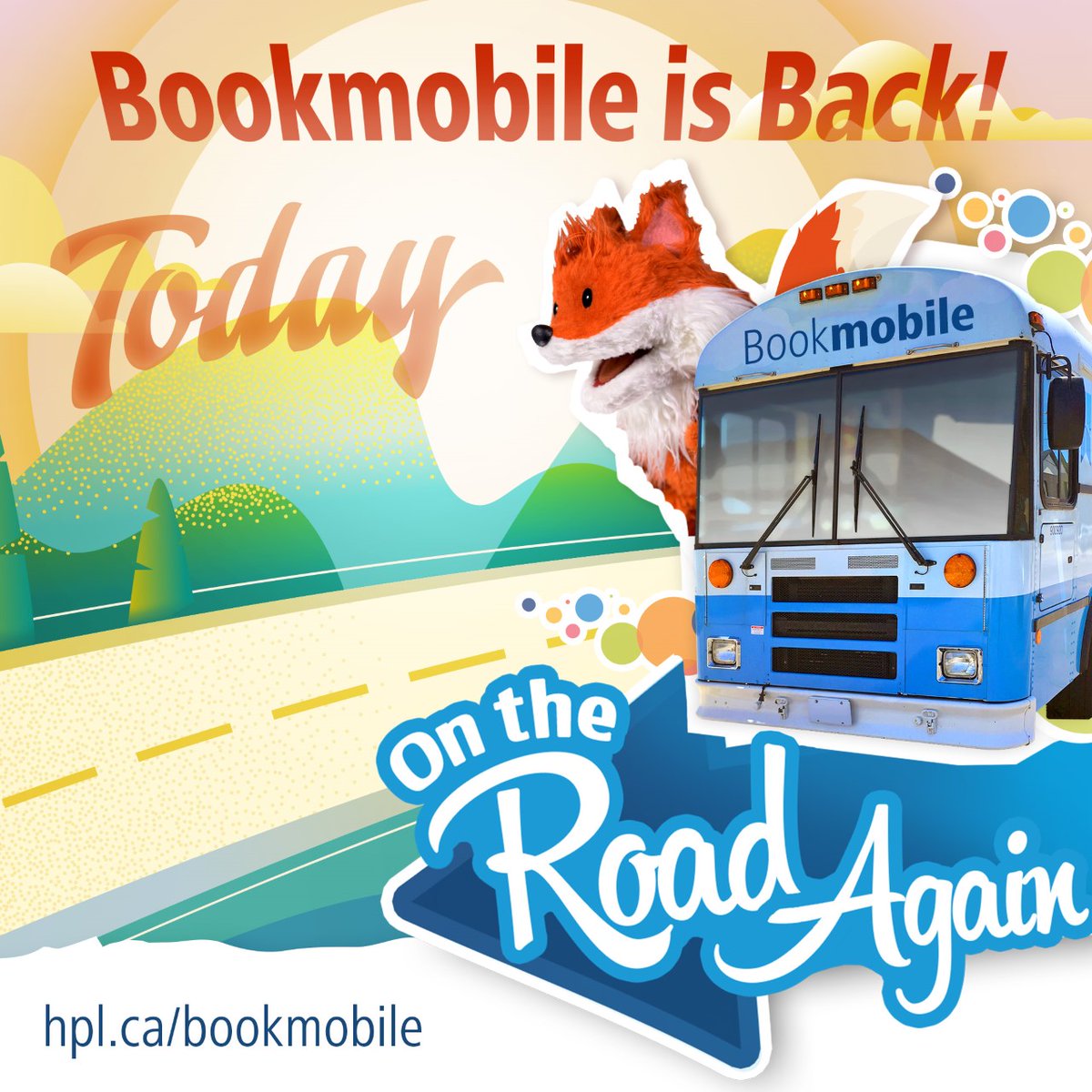 HamiltonLibrary's tweet photo. Starting today!
Wave when you see #HPLBookmobile in your neighbourhood.
There's a modified schedule for contactless returns & holds pickup. Browsing collections on Bookmobile isn’t possible right now.
New holds can be placed beginning Mon Sept 28. #HamOnt https://t.co/rUkmLgEULZ https://t.co/svJgOSUq1R