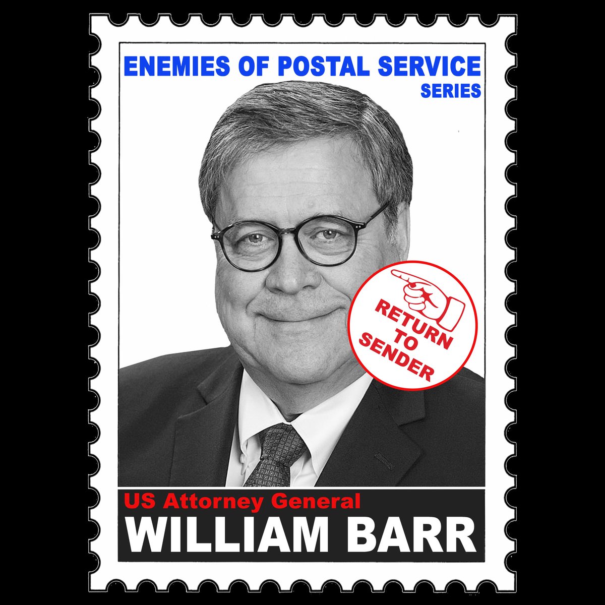 Barr admits to having no evidence to his claim that foreign actors could flood the elections with millions of counterfeit ballots. He voted by mail himself last year.       /6