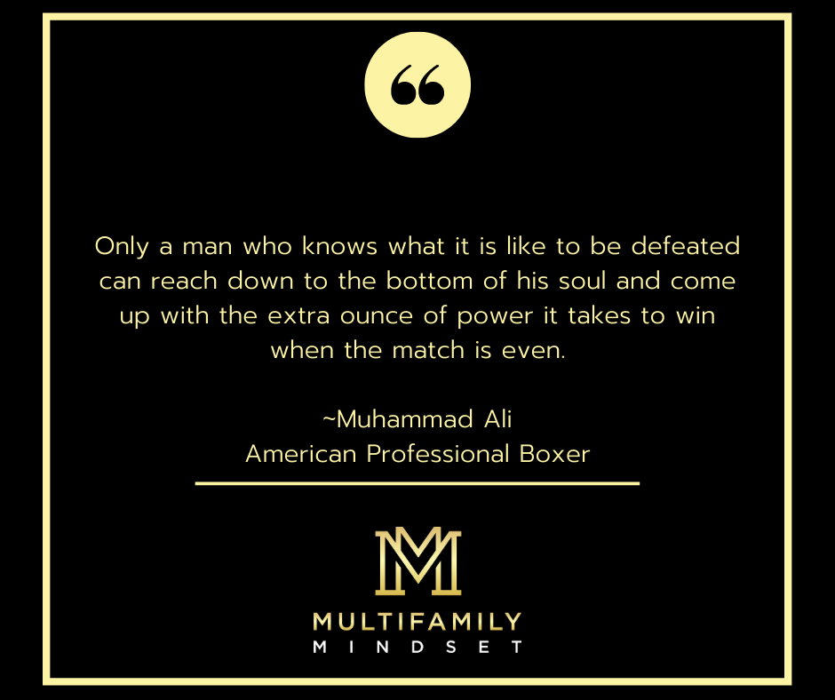 mfmindset's tweet photo. Only a man who knows what it is like to be defeated can reach down to the bottom of his soul and come up with the extra ounce of power it takes to win when the match is even.

~Muhammad Ali
American Professional Boxer https://t.co/CvfFNJlg0n