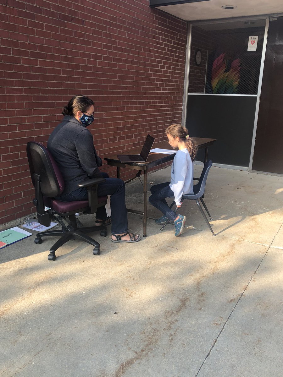 kstanton23's tweet photo. Remote Learner FAST testing at WE today! Grateful for a beautiful day and flexible teachers and families! #WELearns #WE2020 https://t.co/7LYvH5QlYF