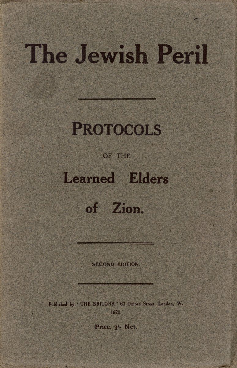 Henry Ford was introduced to the conspiracy theory of the Protocols of the Elders of Zion, that claimed Jewish "puppetmasters" were manipulating world affairs and attacking white supremacy.It was a forgery, but Ford, a complete dullard, fell under its sway.13/