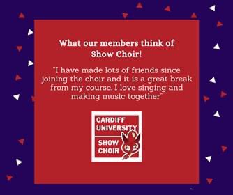 🌟 Here’s a quote from one of our members about Show Choir!
To find out more about Show Choir, go to one of our virtual Q&amp;A's (link in bio), or join our 2020/21 group on Facebook

#cardiffuniversity #showchoir #cardiffuniversityshowchoir #CUSC #cardiffuniversitysocieties