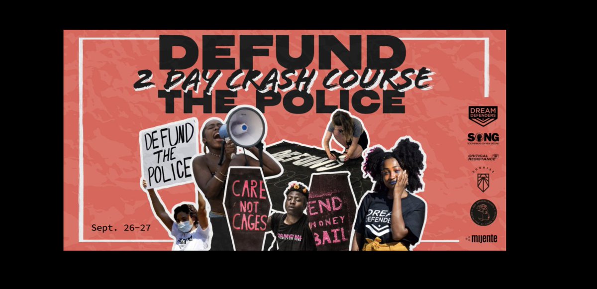 Sunrise trains its street performers for “defund the police” actions w/illegal alien rabble-rousers from Soros-funded Mijente & Dream Defenders, as well as Democratic Socialists of America’s Afrosocialists. Another online course scheduled 9/26-9/27. https://www.sunrisemovement.org/defund-the-police//8