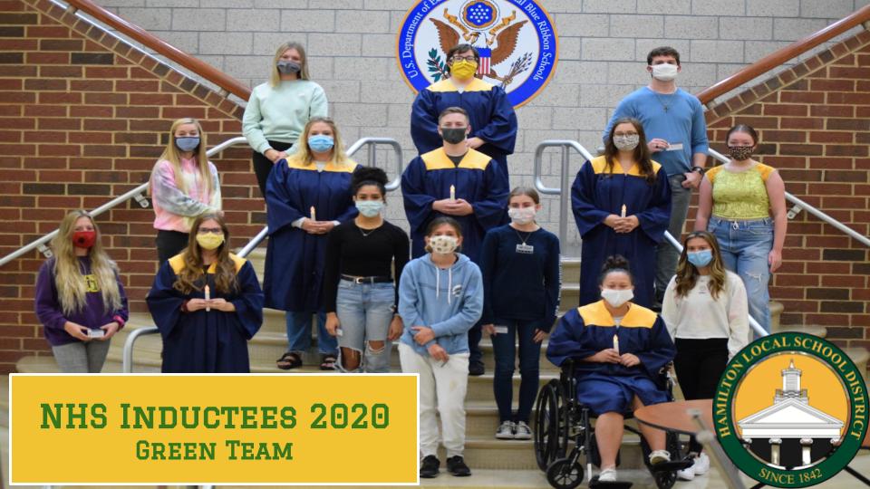 HTHS_NHS's tweet photo. Yesterday we welcomed 9 new members from the Green Team! Keara Holt, Ella Nichols, Kieran Blinn, Emma Ferrell, Lauryn Fegan, Sophie Hurley, Erica Bush, Paige Dalton, and Maddy Keller. These are truly deserving students &amp; will be joined by 7 more students today! @HamiltonLocalSD https://t.co/vbX9It57qH