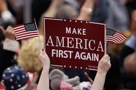 Of course, it isn't hard to link "America First" from the fascistic pre-WWII movement to Donald Trump's movement, both of which use the same rhetoric, conspiracy theories, and tactics.They are the same and we have to recognize that we're dealing with fascism here.20/